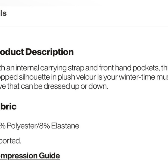 Fabletics Velvet Puffer Jacket Champagne color Size 1X - Picture 12 of 13